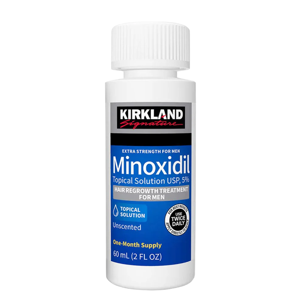 Kirkland Signature Hair Regrowth Treatment Extra Strength for Men, 5% Minoxidil Topical Solution, 2 fl oz