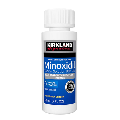 Kirkland Signature Hair Regrowth Treatment Extra Strength for Men, 5% Minoxidil Topical Solution, 2 fl oz